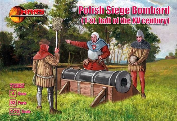 72062 MARS SCALA 1/72 Polish Siege Bombard - 15th Century