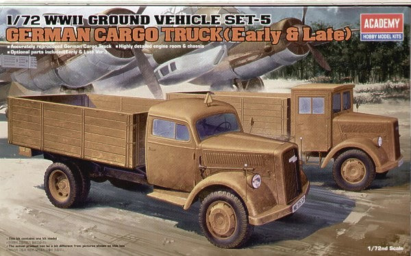 ACADEMY 13404 1/72 WWII German Cargo Truck