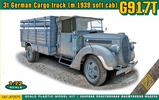 ACE 72575 G917T 3t German Cargo truck (m.1939 soft cab) 1/72