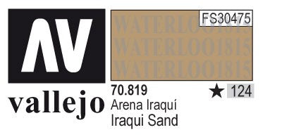 AV70819-124 Vallejo MODEL 17 ml COLOR: Iraqui Sand