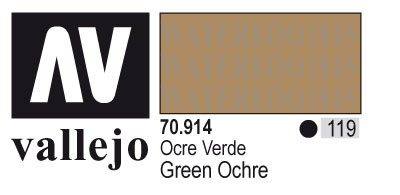 AV70914-119 Vallejo MODEL 17 ml COLOR: Green Ochre