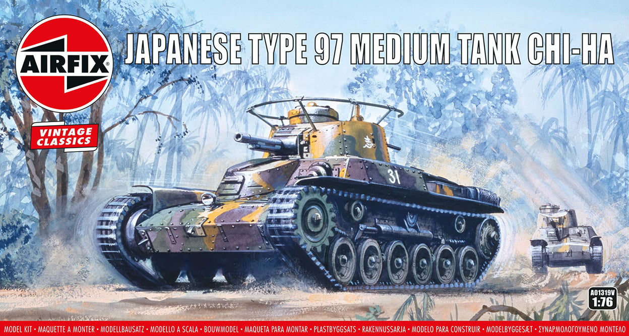 AX01319V AIRFIX Type 97 Japanese Chi Ha Tank 1/76