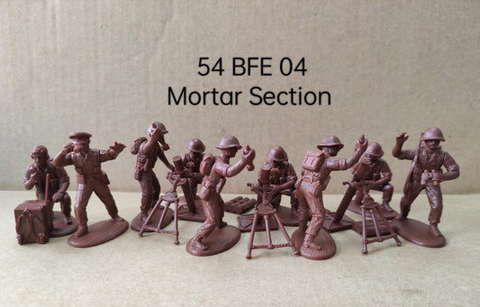 BFE04 EXPEDITIONARY FORCE British Mortar Section ( TURTLE HELMET PLAIN )54MM