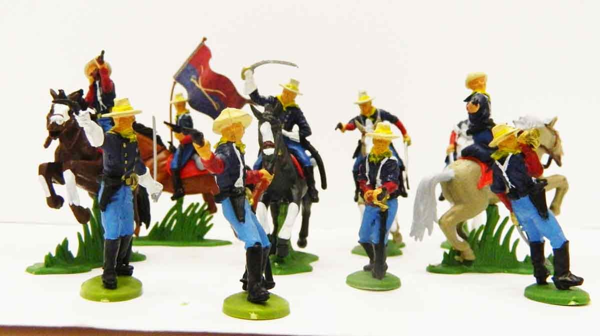 BRITAIN DSG BRIT017 7TH CAVALRY DIPINTI SENZA SCATOLA 1/32