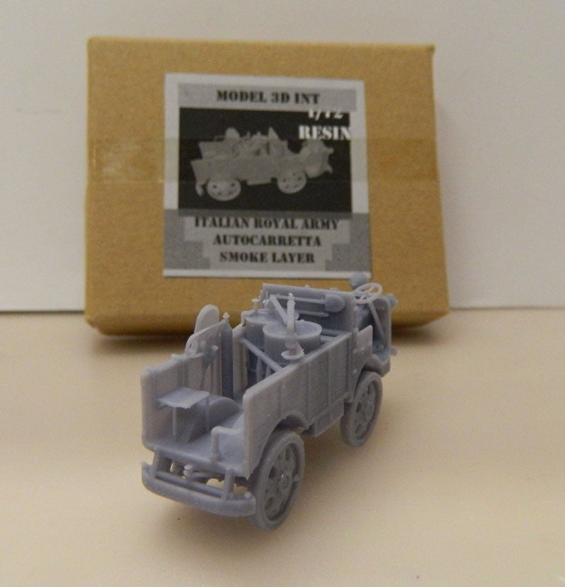 FLOR12 ROYAL ITALIAN ARMY AUTOCARETTA SMOKE LAYER 1/72 MODEL 3D INT