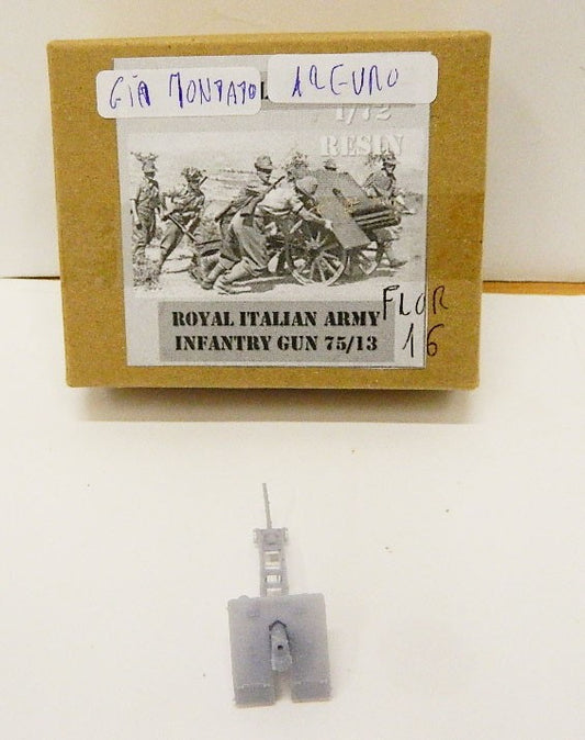 FLOR16 ITALIAN ROYAL ARMY INFANTRY GUN 75/13 1/72 MODEL 3D INT