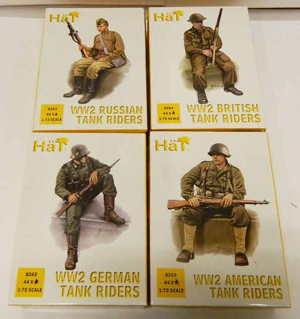 GR15222 HAT WW2 TANK RIDERS SCALA 1/72