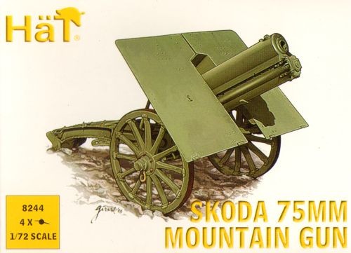HAT 8244 Re-released! WWI Skoda 75mm Mtn Gun 1/72