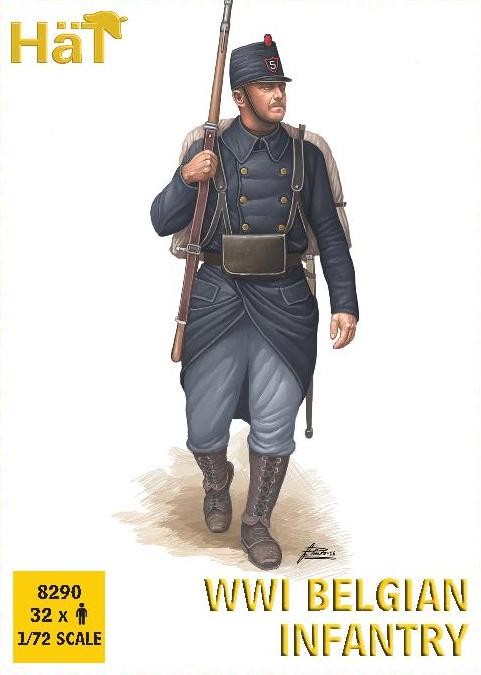 HAT 8290 WWI Belgian Infantry E28B Release (32 figures/box)