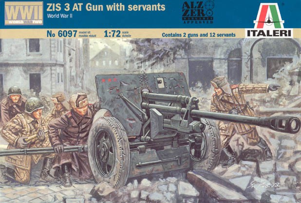 ITALERI 6097 ZiS 3 AT Gun with servants
