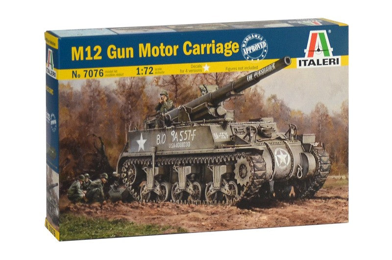 ITALERI 7076 M12 Gun Motor Carriage COLOR INSTRUCTION SHEET