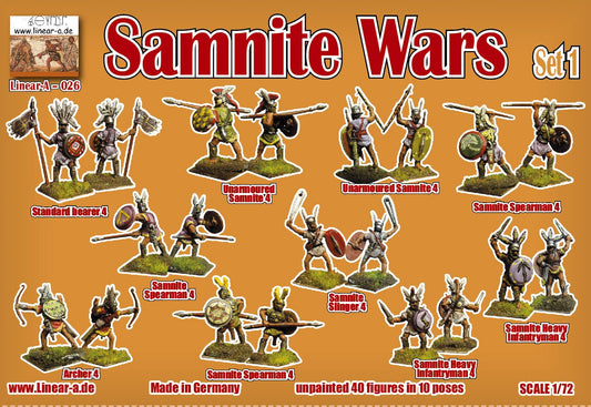 026 LINEAR-A Samnite Wars INFANTRY Set 1 1/72