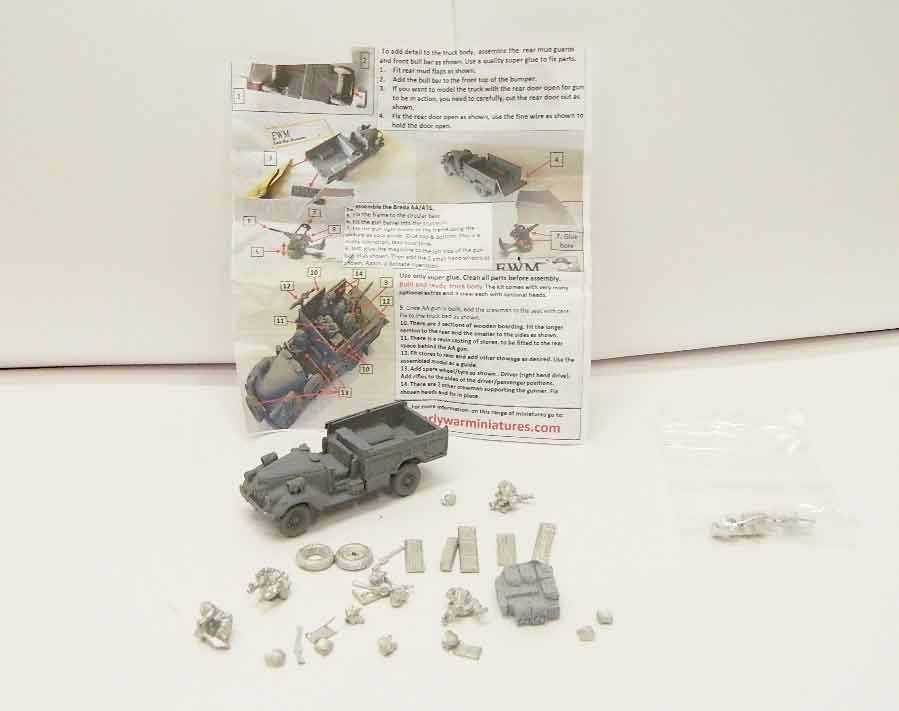 LRDG23 EWM EARLY WAR MINIATURES LRDG Chevrolet 1533 Breda 20mm 1/72