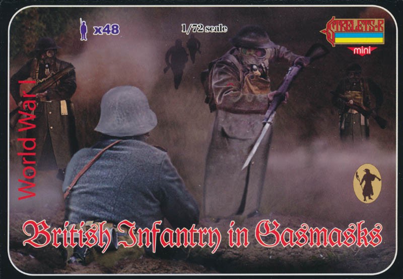 M056 STRELETS SCALA 1/72 BRITISH INFANTRY IN GASMASK