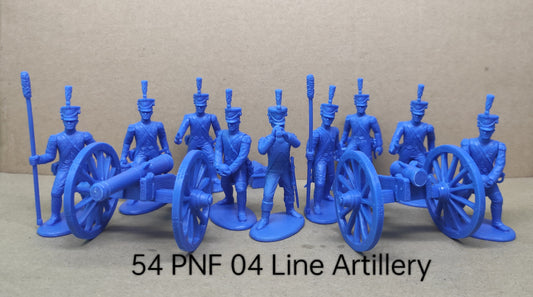 PNF04 EXPEDITIONARY FORCE Foot Artillery (1808, Shako) 54MM