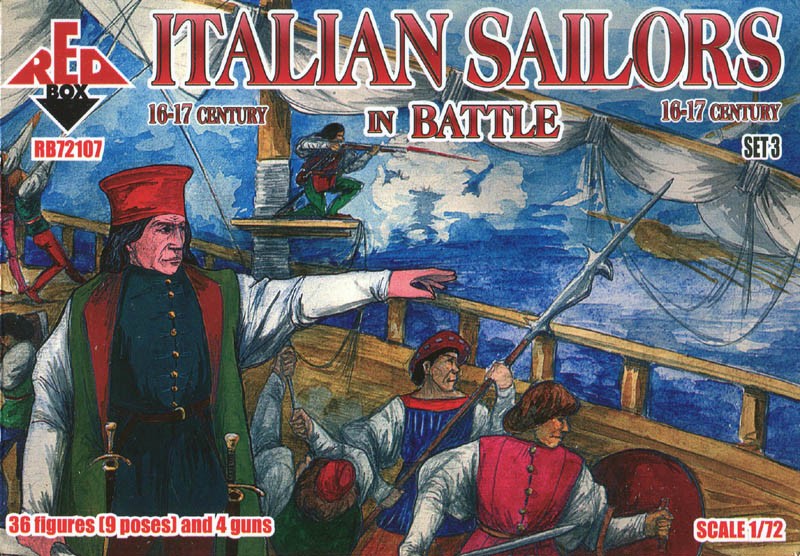 REDBOX 72107 16-17th Century Italian Sailors in Battle Set 3