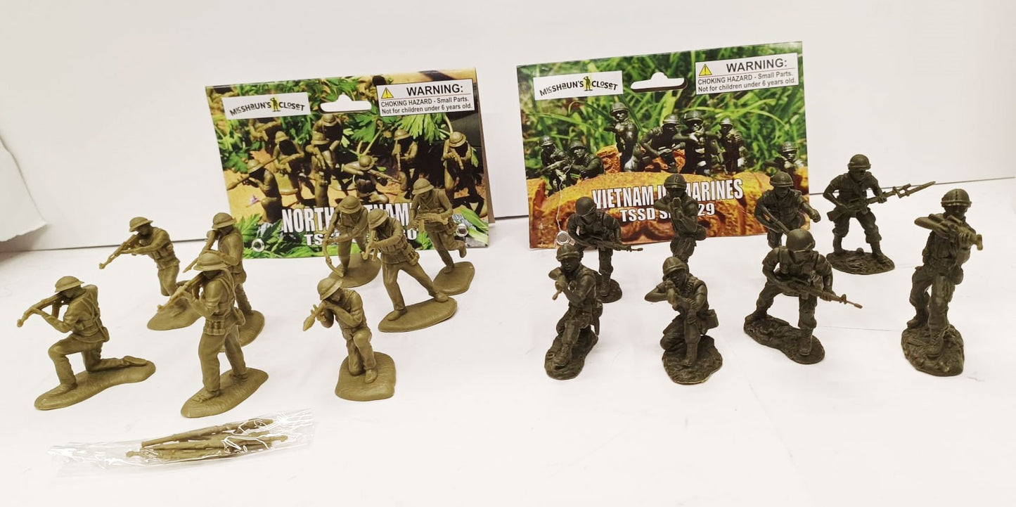 TSSD SET29-30 NORD VIETNAMITI E MARINES AMERICANI 1/32