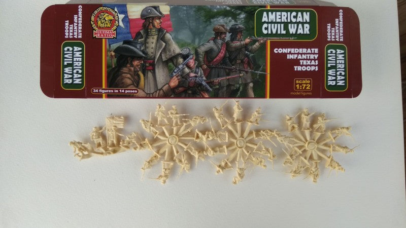 UR7215 ULTIMA RATIO ACW/American Civil War Confederate Infantry Texas Troops 1/72