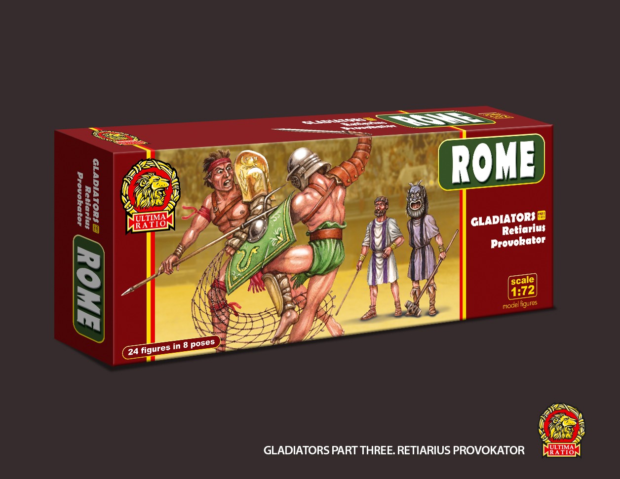 UR7220 ULTIMA RATIO Gladiators. Retiarius Provokator 1/72