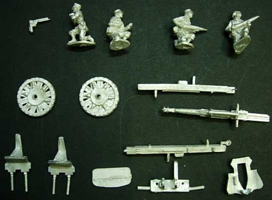 WGUN56 WARMODELLING 20MM METALLO WWII 105 HOWITZER + CREW