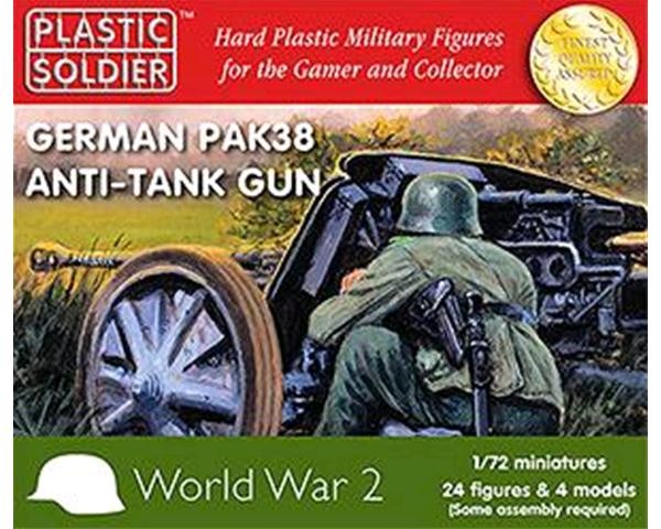 WW2G20003 THE PLASTIC SOLDIER COMPANY 1/72 cannone anticarro tedesco Pak 38