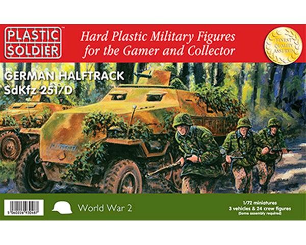 WW2V20006 THE PLASTIC SOLDIER COMPANY 1/72 German Sd.Kfz.251 Ausf.D Half track Easy Assembly 1/72nd SdKfz 251/D German Halftrack