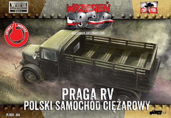 WWH034 FIRST TO FIGHT KITS Praga RV truck/lorry in Polish service