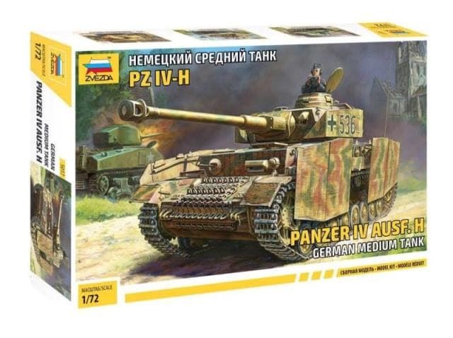 ZVEZDA 5017 SCALA 1/72 Pz.Kpfw.IV Ausf.H