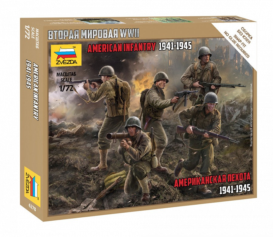 ZVEZDA 6278 US Infantry WWII 1/72