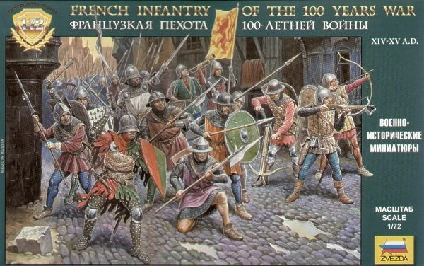 ZVEZDA 8053 French Infantry of the 100 Years War