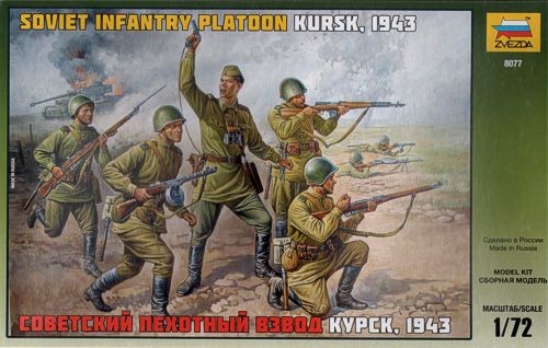 ZVEZDA 8077 Soviet Infantry (WWII)
