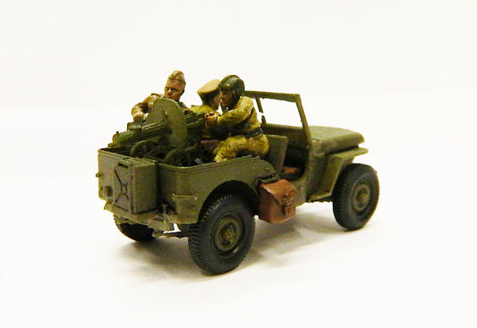 010 MAR.DAV NOT PAINTED SOVIET WILLYS TACHANKA WWII   1/72