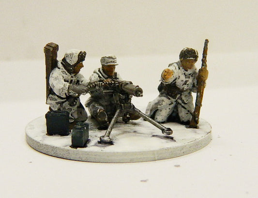 016 MAR.DAV NOT PAINTED FINNISH MEDIUM MACHINE GUN TEAM  WWII  1/72
