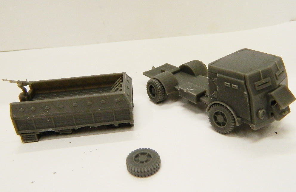 019 MAR.DAV NOT PAINTED FIAT 665NM APC MEZZO BLINDATO WWII  1/72