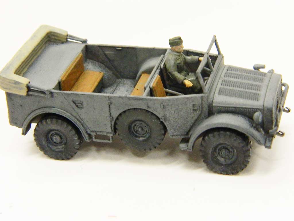 021 MAR.DAV NOT PAINTED GERMAN HORCH 108 FIELD CAR WWII  1/72