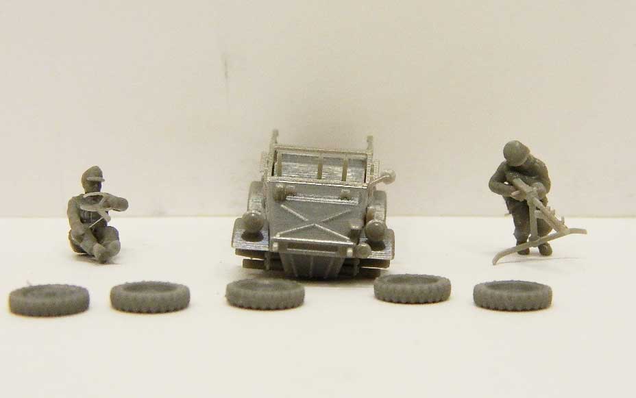 027 MAR.DAV NOT PAINTED KUBELWAGEN MMG WWII 1/72