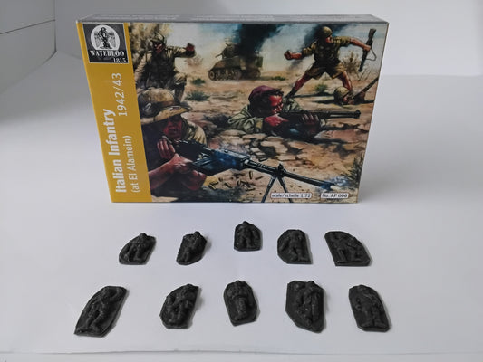 AP006b WATERLOO1815 ITALIAN INFANTRY EL ALAMEIN  con morti  1/72