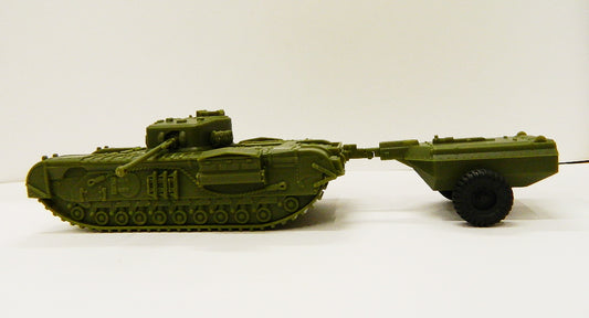 67350 BMC WWII BRITISH CHURCHILL CROCODILE TANK OD