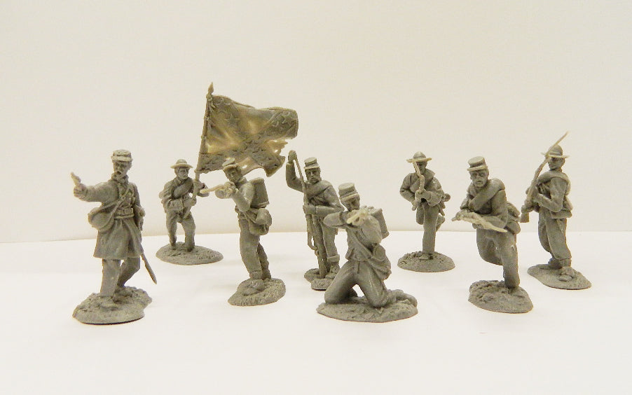 CONTE' COLLECTIBLE SETTING NEW STANDARDS CONFEDERATE INFANTRY SENZA CONFEZIONE 1/32