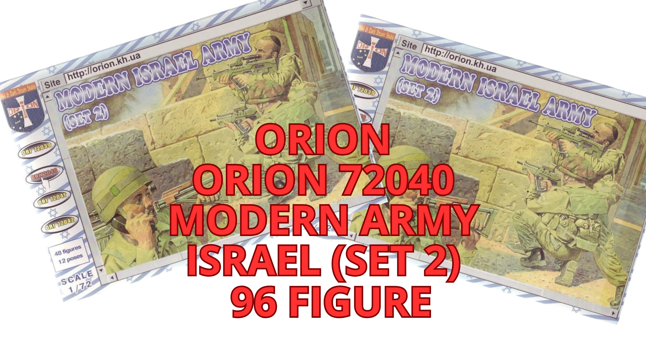 Gr019n ORION OFFERTA 72040 Modern Army Israel (set 2) 96 figure ...