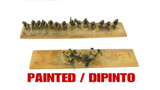 ITACOSET001P EWM 1/72 PAINTED 17 MEN ARMY SQUAD AFRIKA 1/72