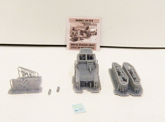 FLOR23 ITALIAN ROYAL ARMY CV33 CON SOLO THURN  1/72 MODEL 3D INT