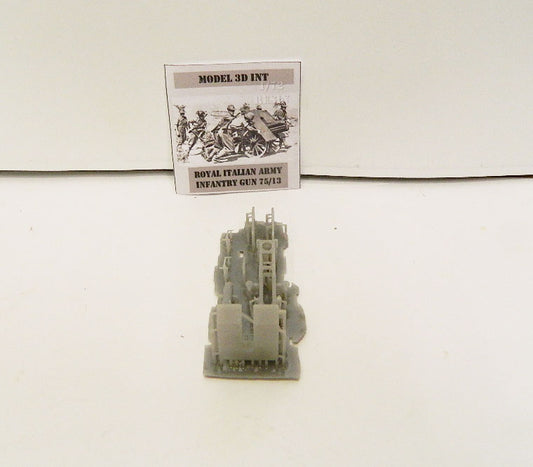 FLOR16 ITALIAN ROYAL ARMY INFANTRY GUN 75/13 1/72 MODEL 3D INT