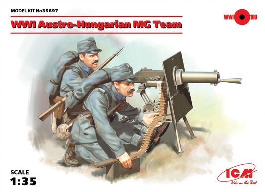 35697 ICM WWI Austro-Hungarian MG Team SCALA 1/35