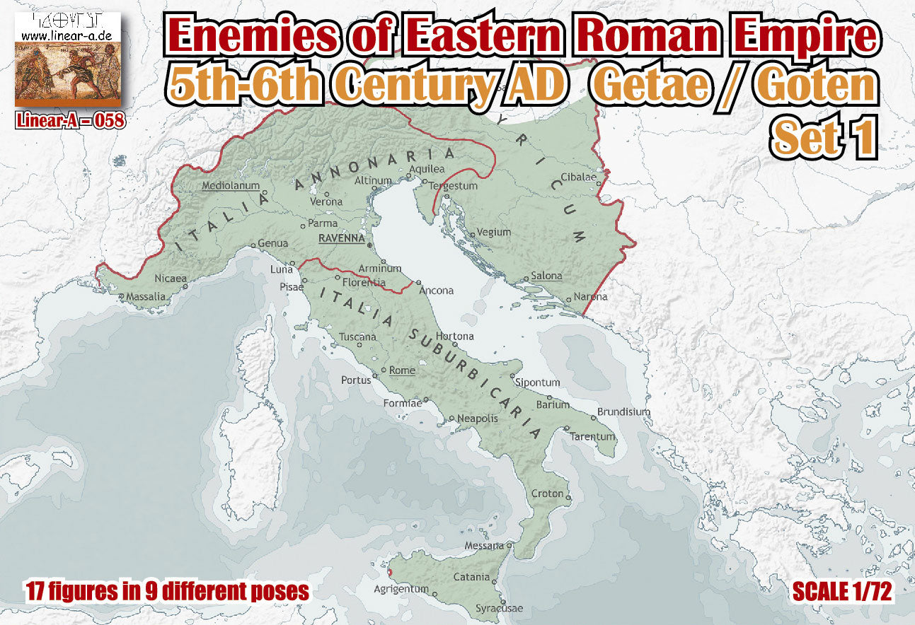 058 LINEAR Enemies of Eastern Roman Empire 5th-6th Century AD Set 1 Getae / Goten 1/72