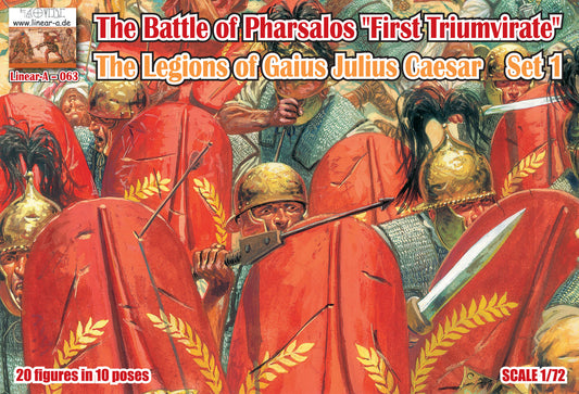 063 LINEAR THE BATTLE OF PHARSALOS "FIRST TRIUMVIRATE" THE LEGIONS OF GAIUS JULIUS CAESAR SET 1 (3D-PRINTED)