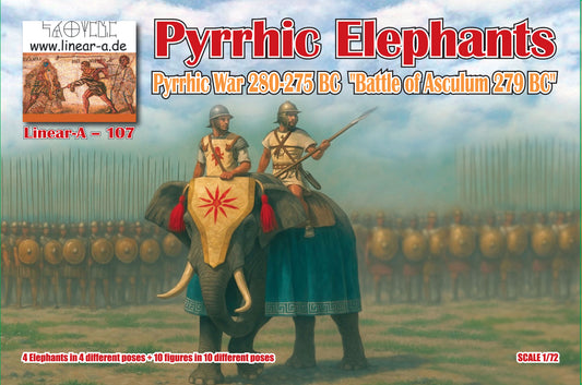 107 LINEAR Pyrrhic Elephants Pyrrhic War 280-275 BC "Battle of Asculum 279 BC" (BIG SET)