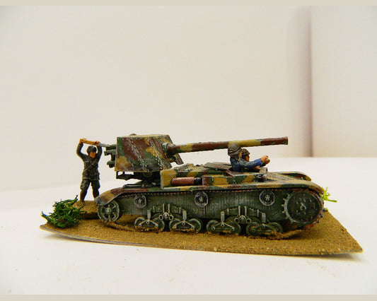 003 MAR.DAV NOT PAINTED SEMOVENTE + 3 SOLDATINI  90/53 WWII 1/72
