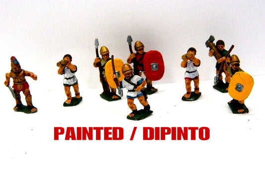 NO BRAND  IN METALLO  ETRUSCHI SET#A  SCALA 1/72 PAINTED / DIPINTI