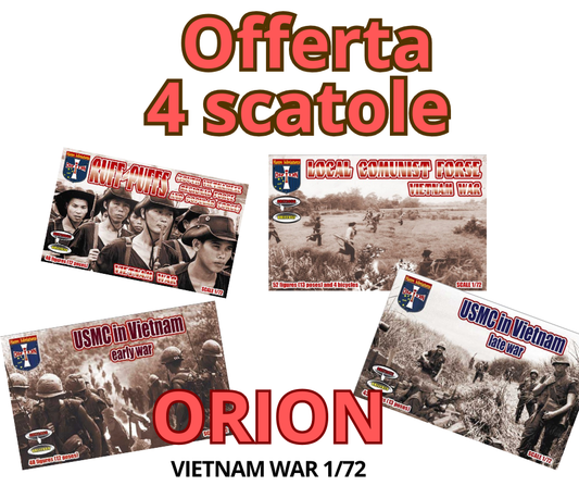Gr014n ORION OFFERTA 4 SCATOLE VIETNAM WAR 1/72